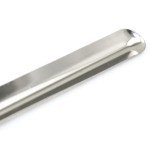 15cm Stainless Steel Lab Spatula Scoop with Grooves
