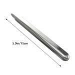 15cm Stainless Steel Lab Spatula Scoop with Grooves