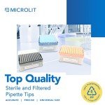 Microlit Low-Retention Hydrophobic Pipette Tips - 480 Count