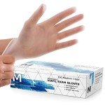 Dre Health Medium Clear Vinyl Exam Gloves - 100 Pack