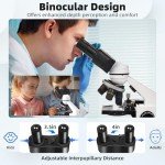 Dual LED Binocular Microscope with Phone Holder