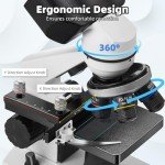 Dual LED Binocular Microscope with Phone Holder