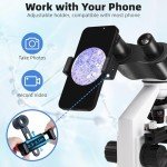 Dual LED Binocular Microscope with Phone Holder