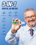 3-in-1 Digital pH Meter for Water Testing