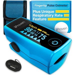 iProven Fingertip Blood Oxygen Monitor with Lanyard