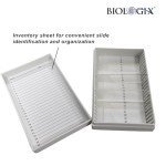 5-Pack Microscope Slide Storage Box - 25 Places