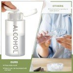 10 oz Alcohol Pump Dispenser Bottle - Refillable