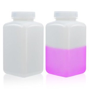 Labvida 1000ml HDPE Wide Mouth Reagent Bottles (2 Pack)