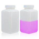 Labvida 1000ml HDPE Wide Mouth Reagent Bottles (2 Pack)