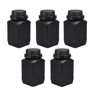 ASEVAT 16.9oz Plastic Lab Reagent Bottles (5Pcs)