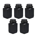ASEVAT 16.9oz Plastic Lab Reagent Bottles (5Pcs)