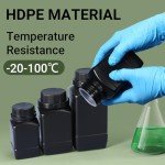 ASEVAT 16.9oz Plastic Lab Reagent Bottles (5Pcs)