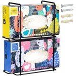 Wall-Mounted Double Glove Holder Organizer