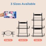 Wall-Mounted Double Glove Holder Organizer
