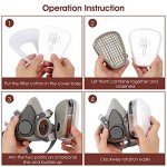 WAKYFLX Reusable Half Face Respirator for Chemicals