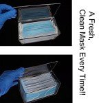 Acrylic Face Mask Dispenser with Hinged Lid