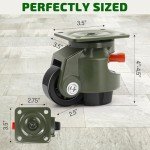 Heavy-Duty Leveling Casters Set of 4