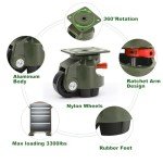 Heavy-Duty Leveling Casters Set of 4