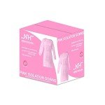 Pink Disposable Isolation Gowns - Fluid Resistant (Case of 50)