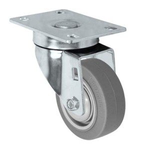 3" Stainless Steel Swivel Caster with Rubber Wheel