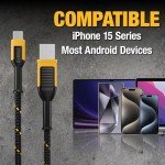 Dewalt Premium Braided USB C Fast Charging Cable