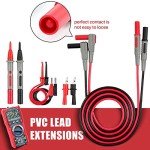 8-Piece Multimeter Test Lead Set with Clips & Hooks