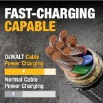 DEWALT 6ft Braided USB-C to USB-A Cable