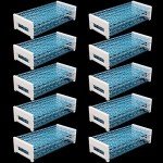 10 Pack Plastic Test Tube Rack - Light Blue