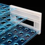 10 Pack Plastic Test Tube Rack - Light Blue