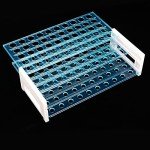 10 Pack Plastic Test Tube Rack - Light Blue