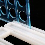 10 Pack Plastic Test Tube Rack - Light Blue