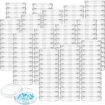 Kigley 1000 Pcs Sterile Plastic Petri Dishes