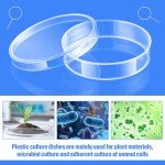 Kigley 1000 Pcs Sterile Plastic Petri Dishes