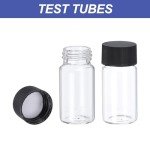20ml Clear Glass Vials - 8 Pack with Caps