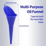Set of 3 Plastic Automotive Oil Funnels