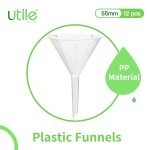 12pc Plastic Analytical Funnel Set - 50mm