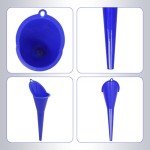 Set of 3 Plastic Automotive Oil Funnels