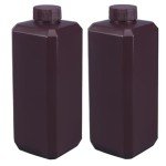 16.9oz Plastic Lab Chemical Reagent Bottles (2 Pack)