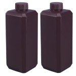 16.9oz Plastic Lab Chemical Reagent Bottles (2 Pack)