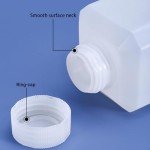 16.9oz Plastic Lab Chemical Reagent Bottles (2 Pack)