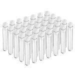 Clear Plastic Test Tubes with Caps - 50 Pack