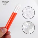 100 Clear Test Tubes with Caps for Experiments