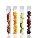 100 Clear Test Tubes with Caps for Experiments