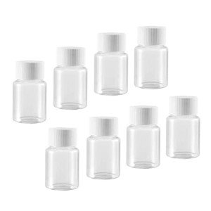 30ml Wide Mouth Plastic Lab Reagent Bottles - 10 Pack