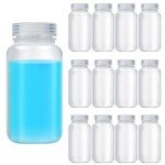 12 Pack Wide Mouth Polypropylene Reagent Bottles
