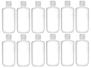 EISCO 12-Pack 1000ml Narrow Mouth Reagent Bottles
