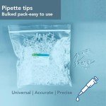 VISOSCI Clear Universal Pipette Tips 0.5-10uL, 1000 PCS