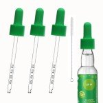 3-Pack Glass Dropper Pipettes for SodaStream Flavors
