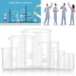 Yarlung 6-Pack Graduated Glass Beaker Set