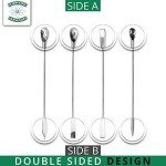 Stainless Steel Lab Spoon & Spatula Set, 4-Piece